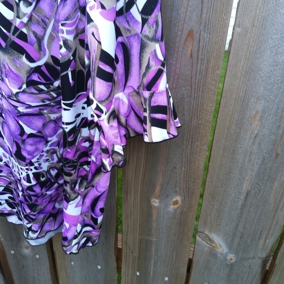 MOONLIGHT BAY 14W PATTERNED BLOUSE - Picture 3 of 5